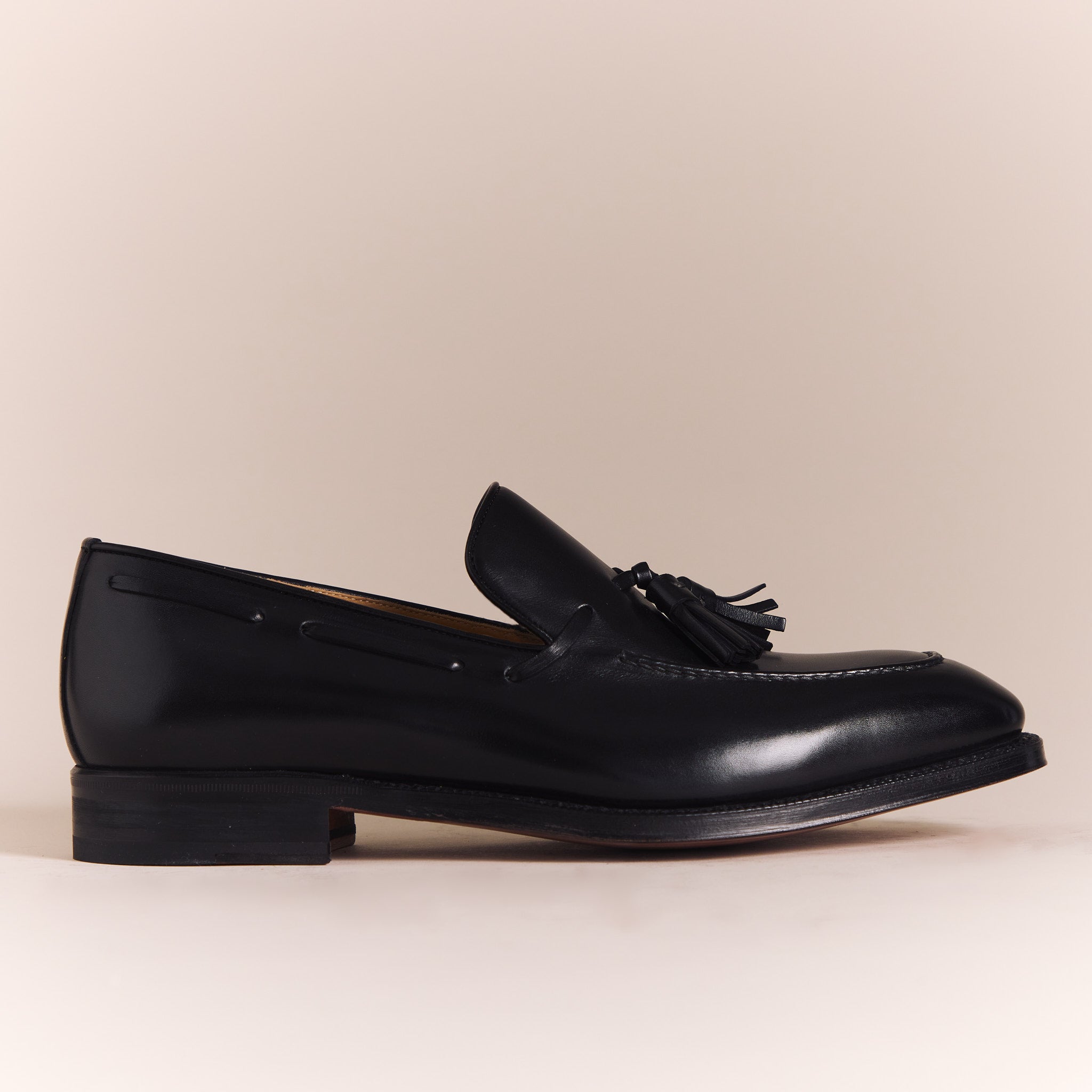 SALE | Italian Loafers for Men | Black Tassel Loafers