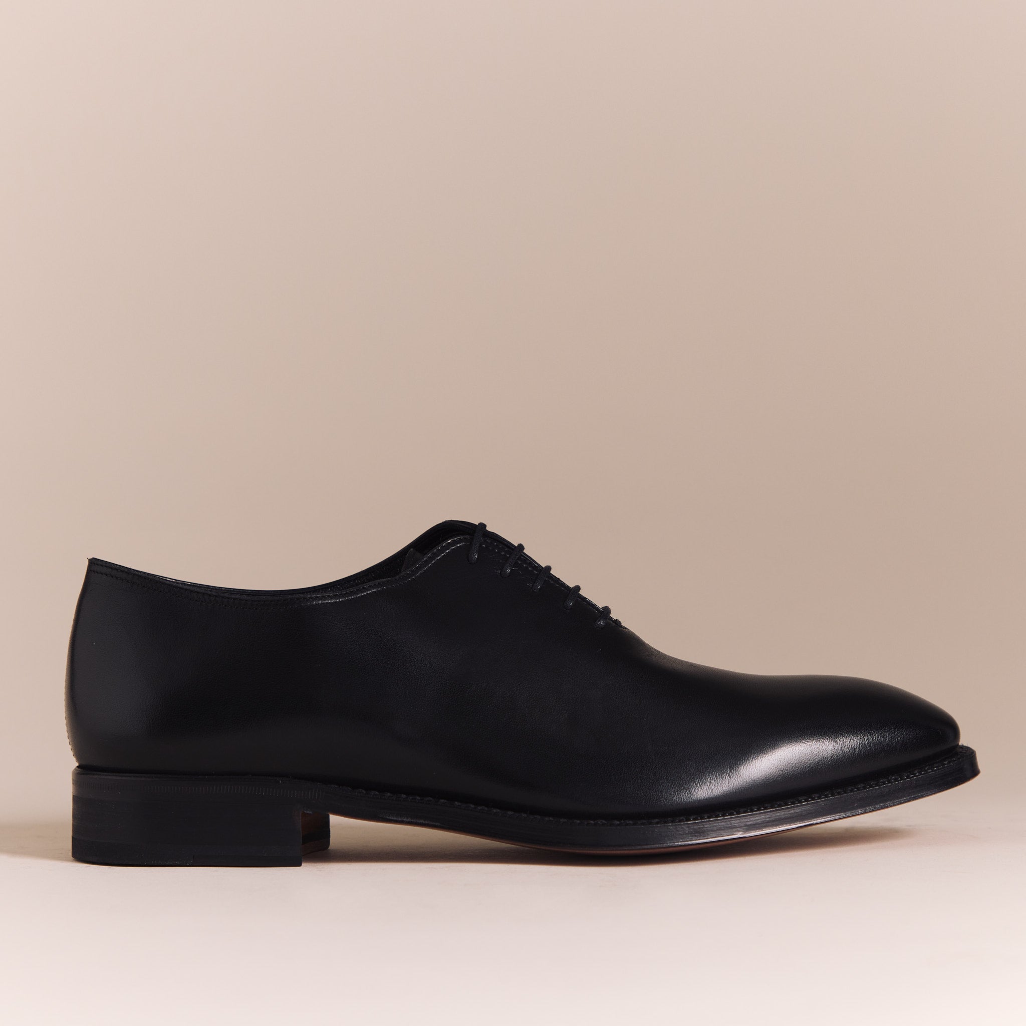 SALE | Italian Shoes for Men | Black Plain Oxfords