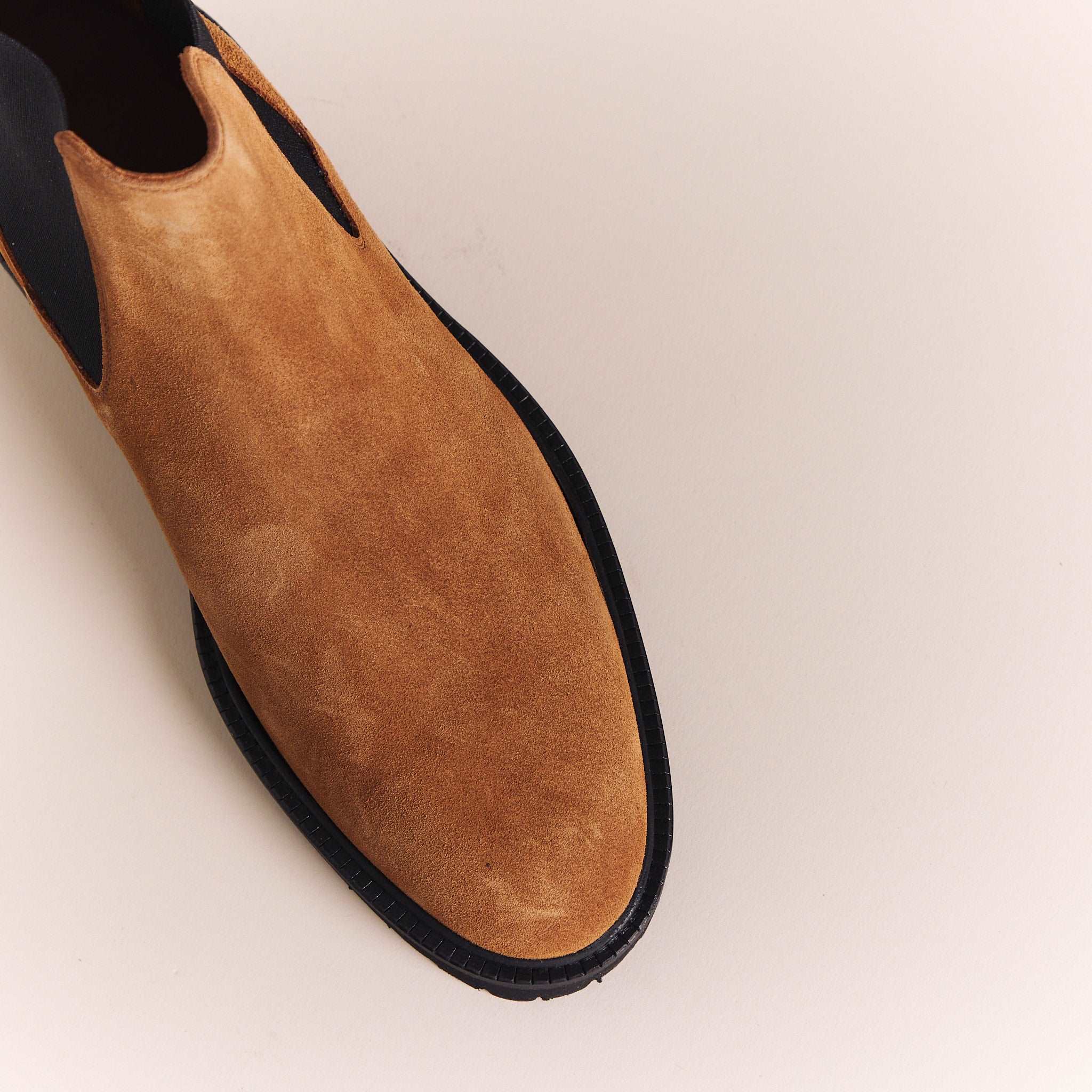 Italian Boots for Men | Suede Tan 'Stivali' Chelsea Boots