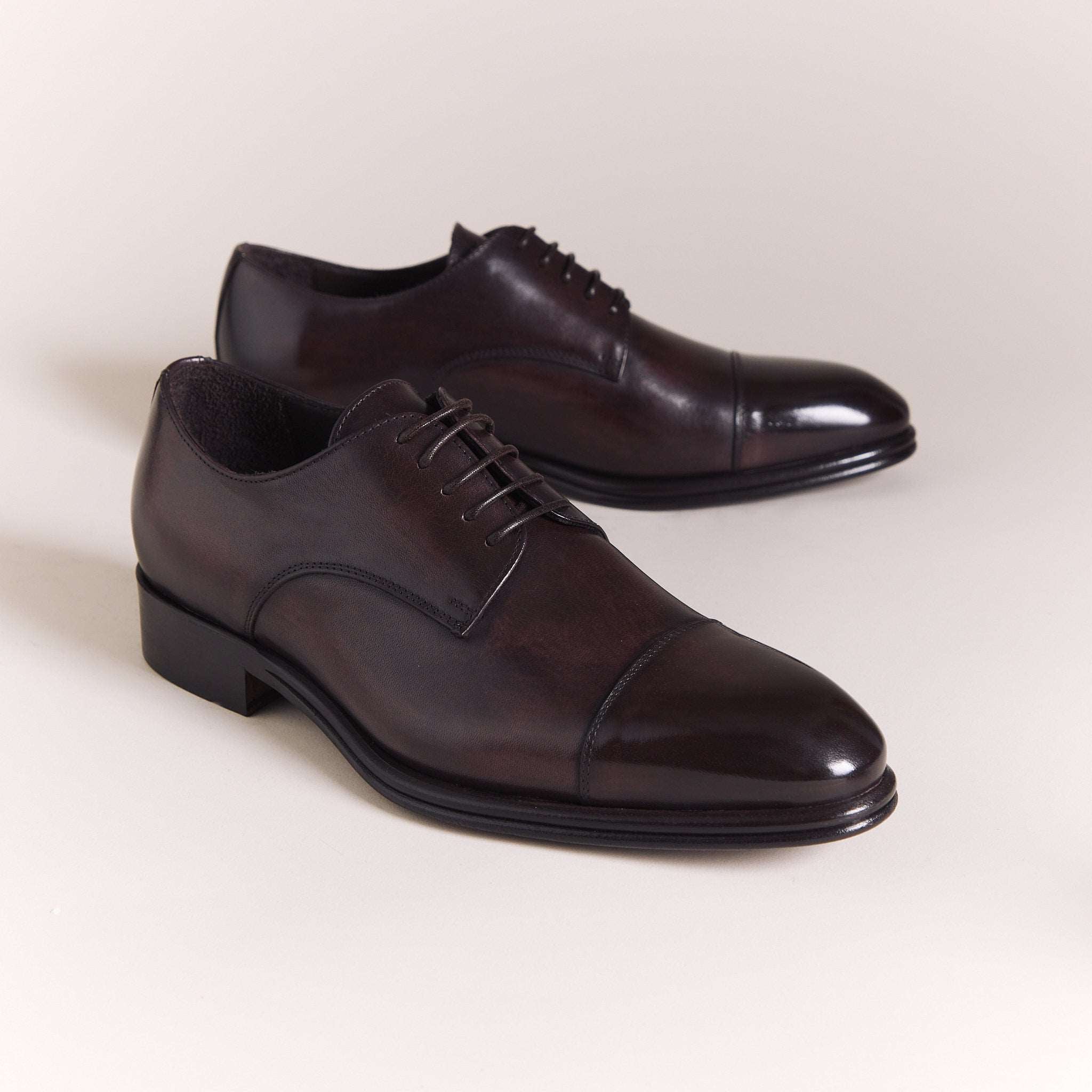 Italian Shoes for Men | Chocolate Brown 'Lusso' Derbys