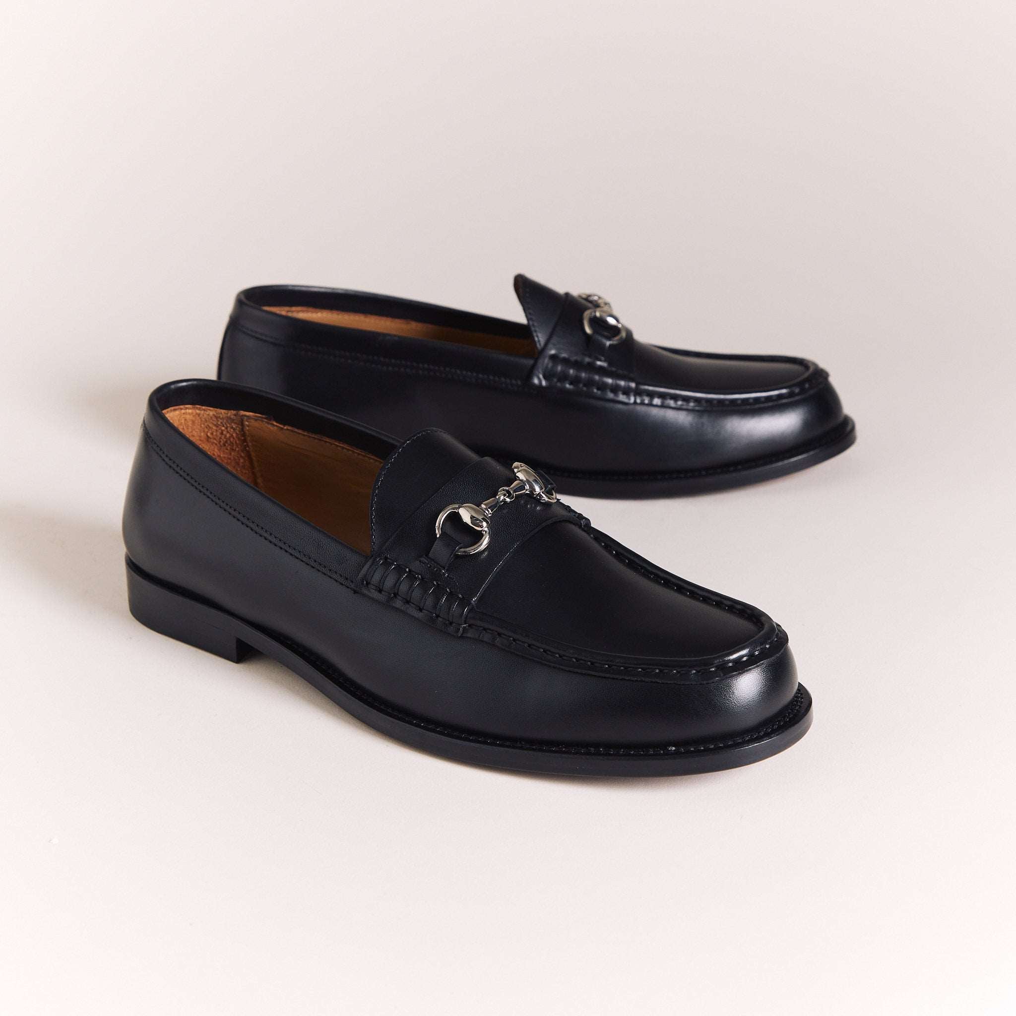 Italian Loafers for Men | Black Lorenzo Moccasins