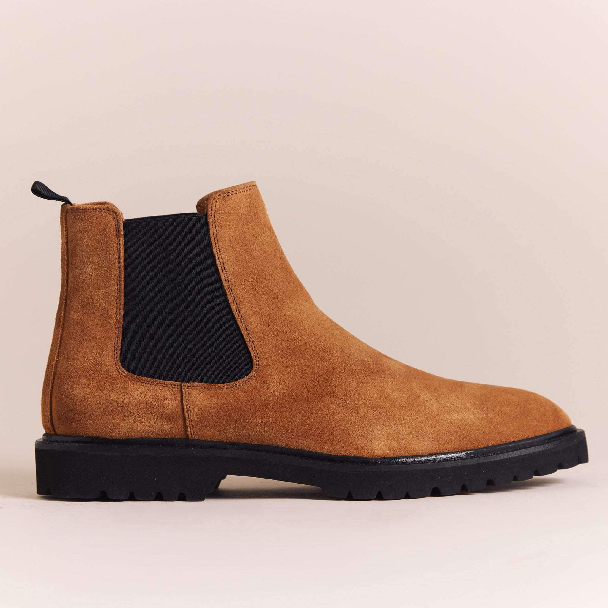 Italian Boots for Men | Suede Tan 'Stivali' Chelsea Boots