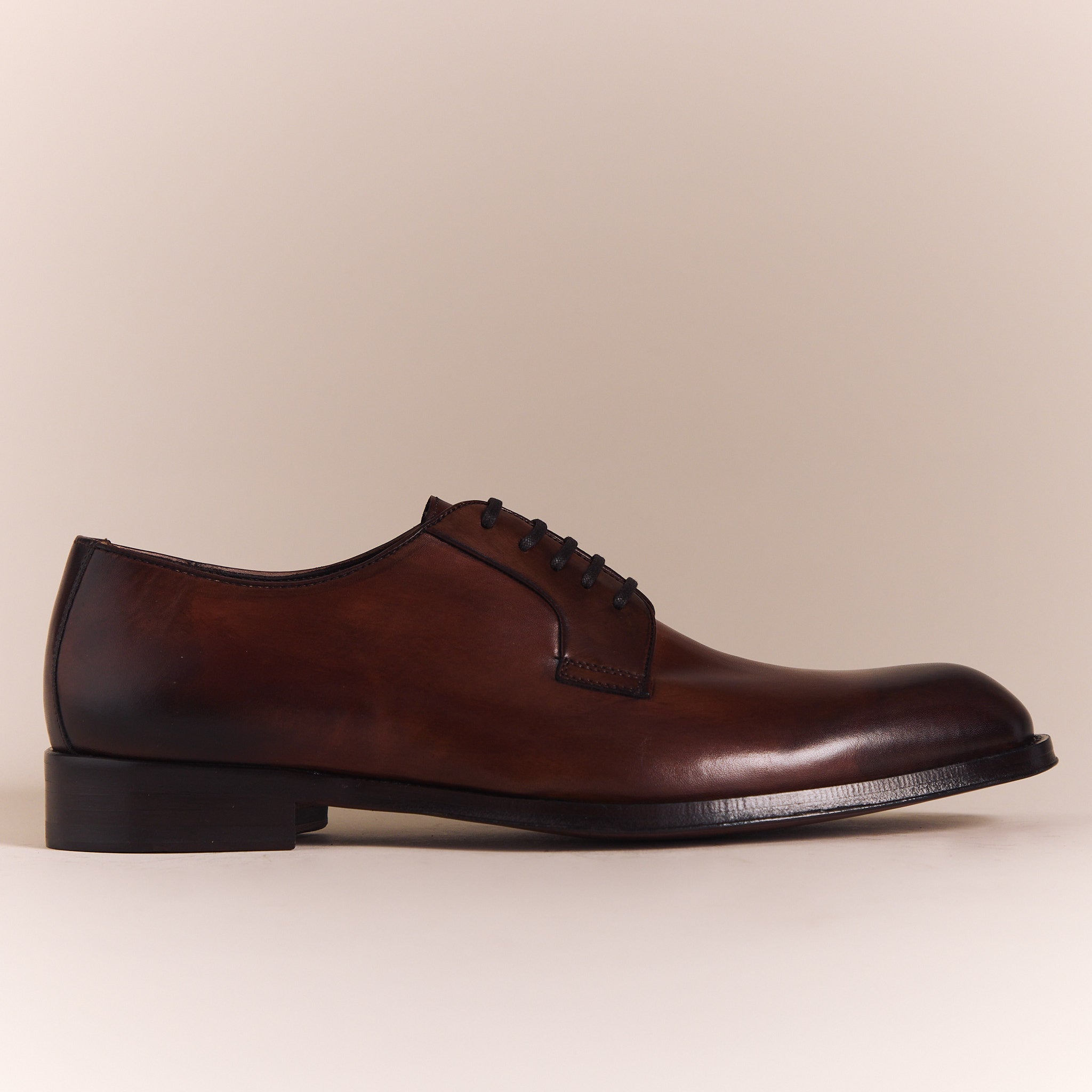 SALE | Italian Shoes for Men | Brown Plain Derbys