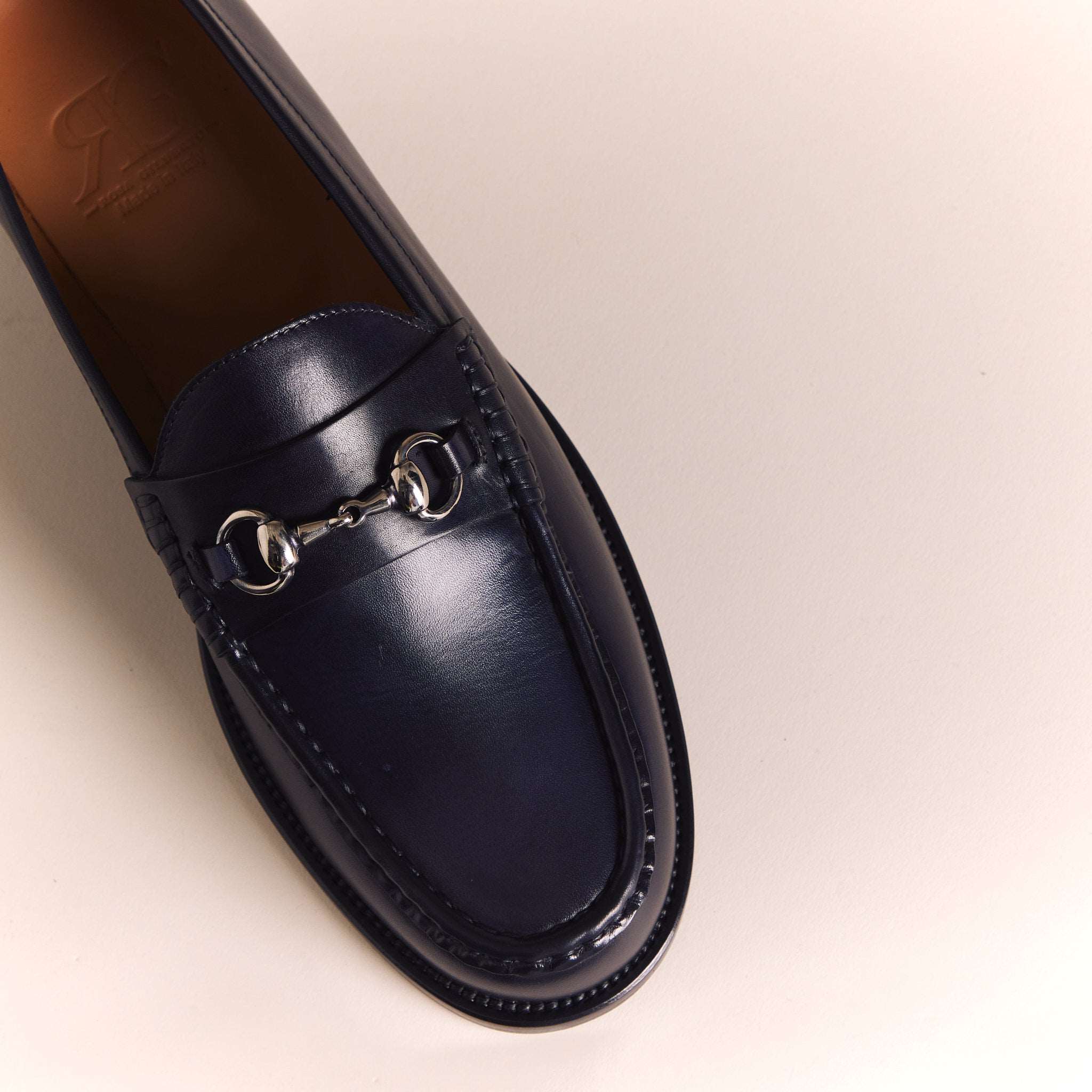 Italian Loafers for Men | Navy 'Lorenzo' Moccasins