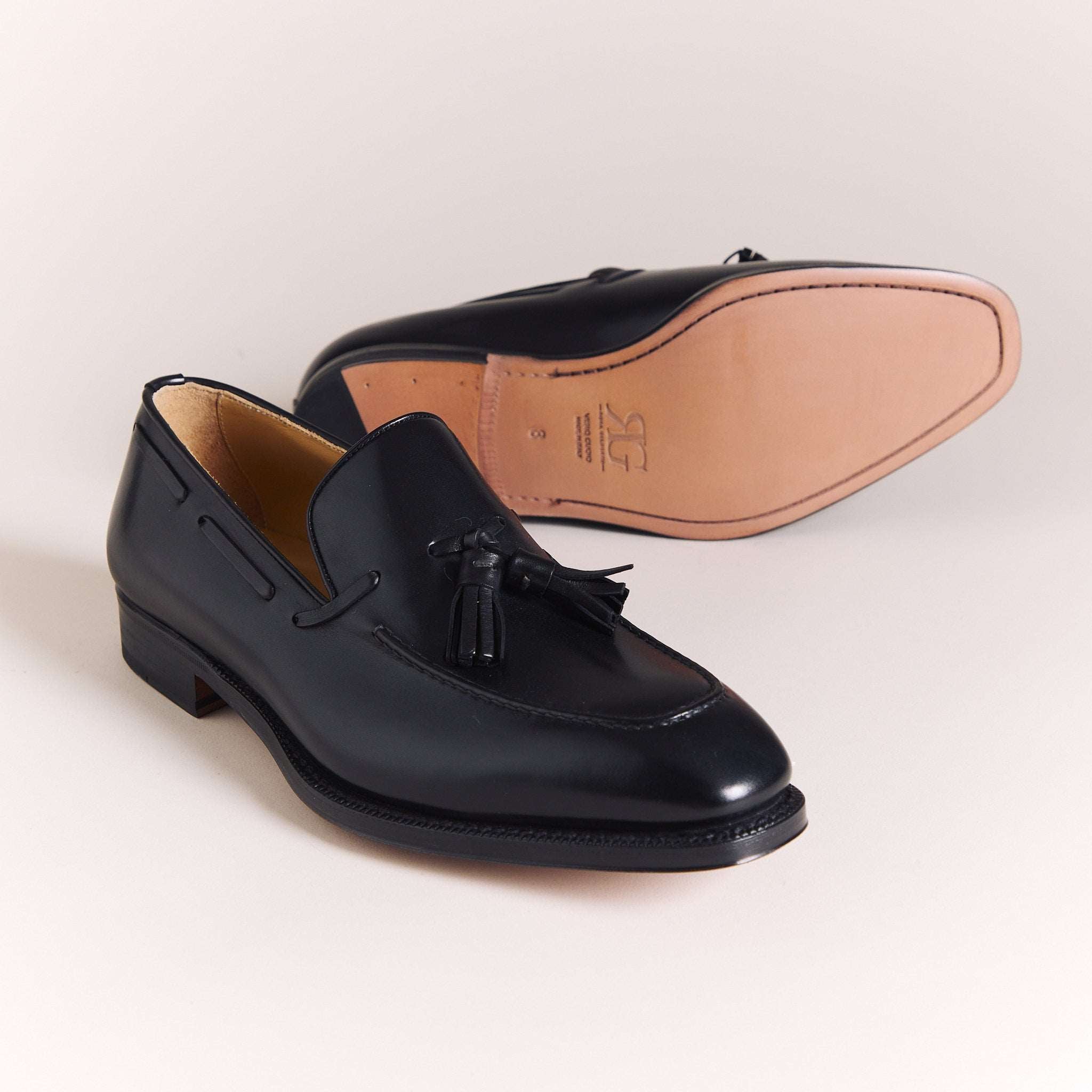 SALE | Italian Loafers for Men | Black Tassel Loafers