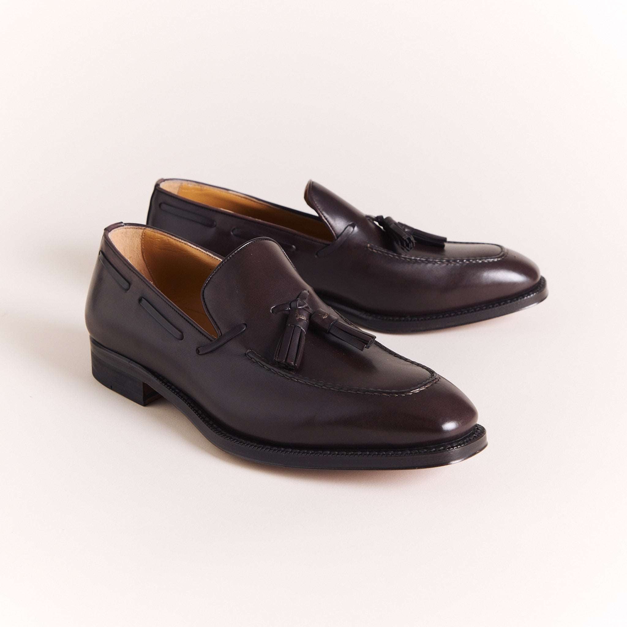 SALE | Italian Loafers for Men | Brown Tassel Loafers