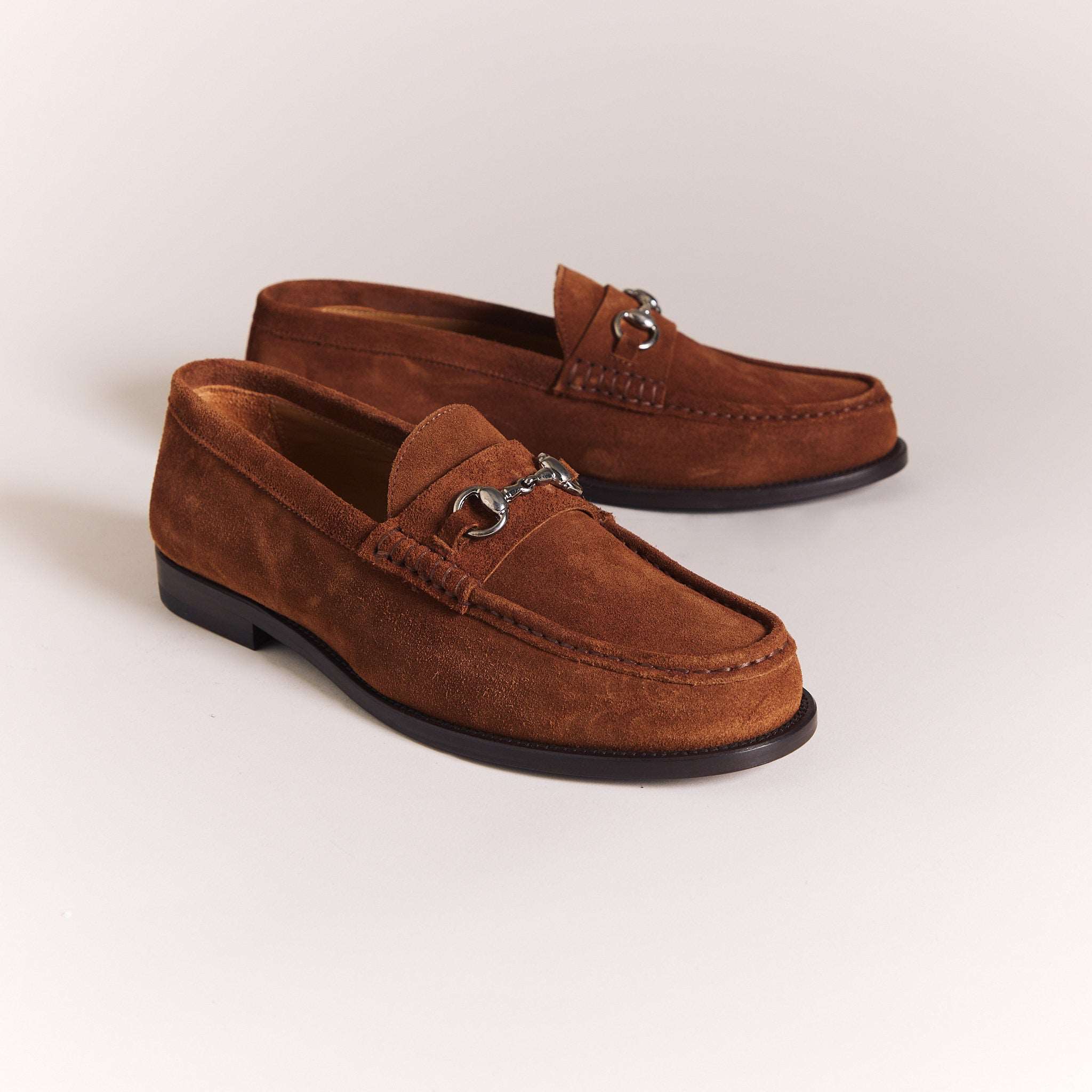 Italian Loafers for Men | Tan Suede 'Lorenzo' Moccasins