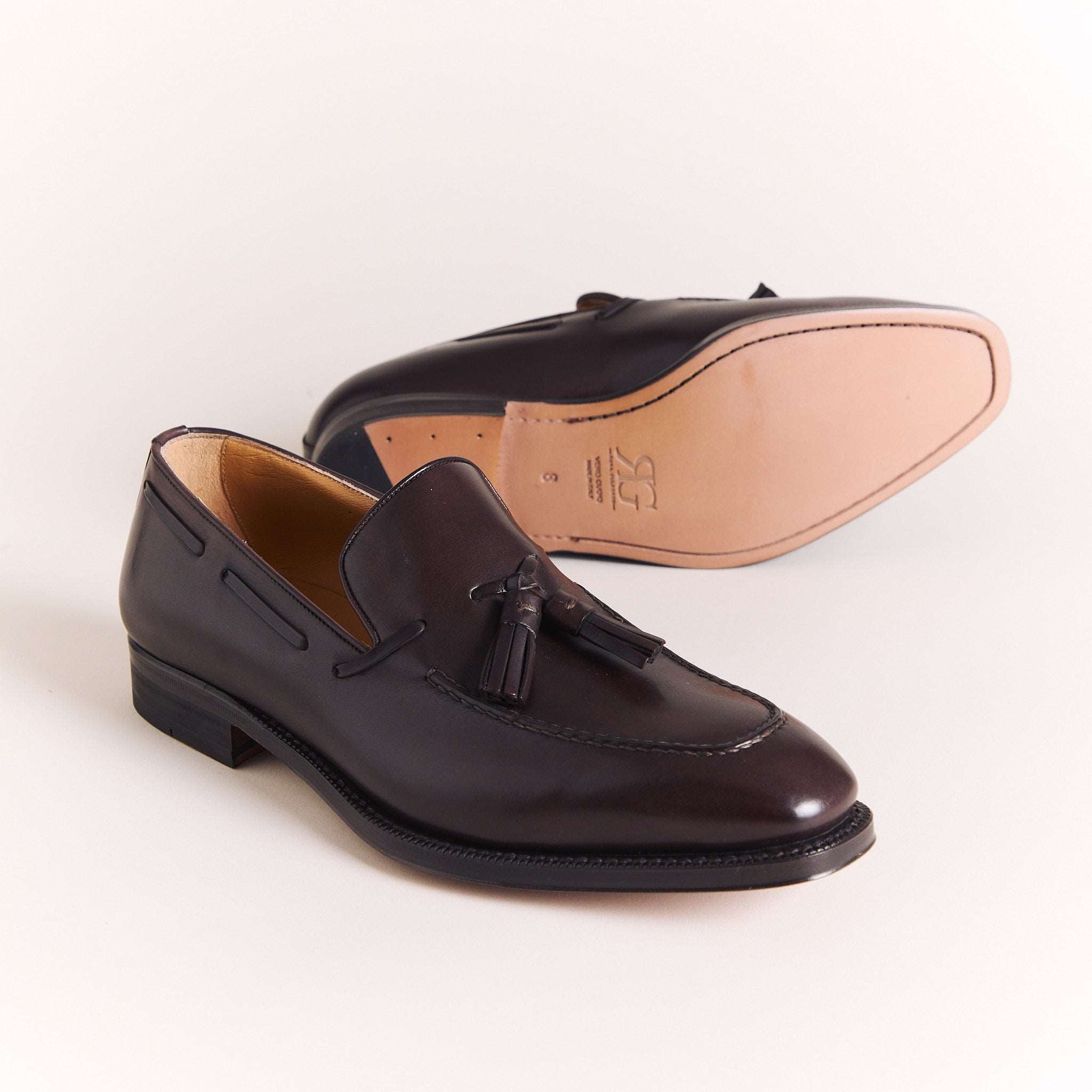 SALE | Italian Loafers for Men | Brown Tassel Loafers