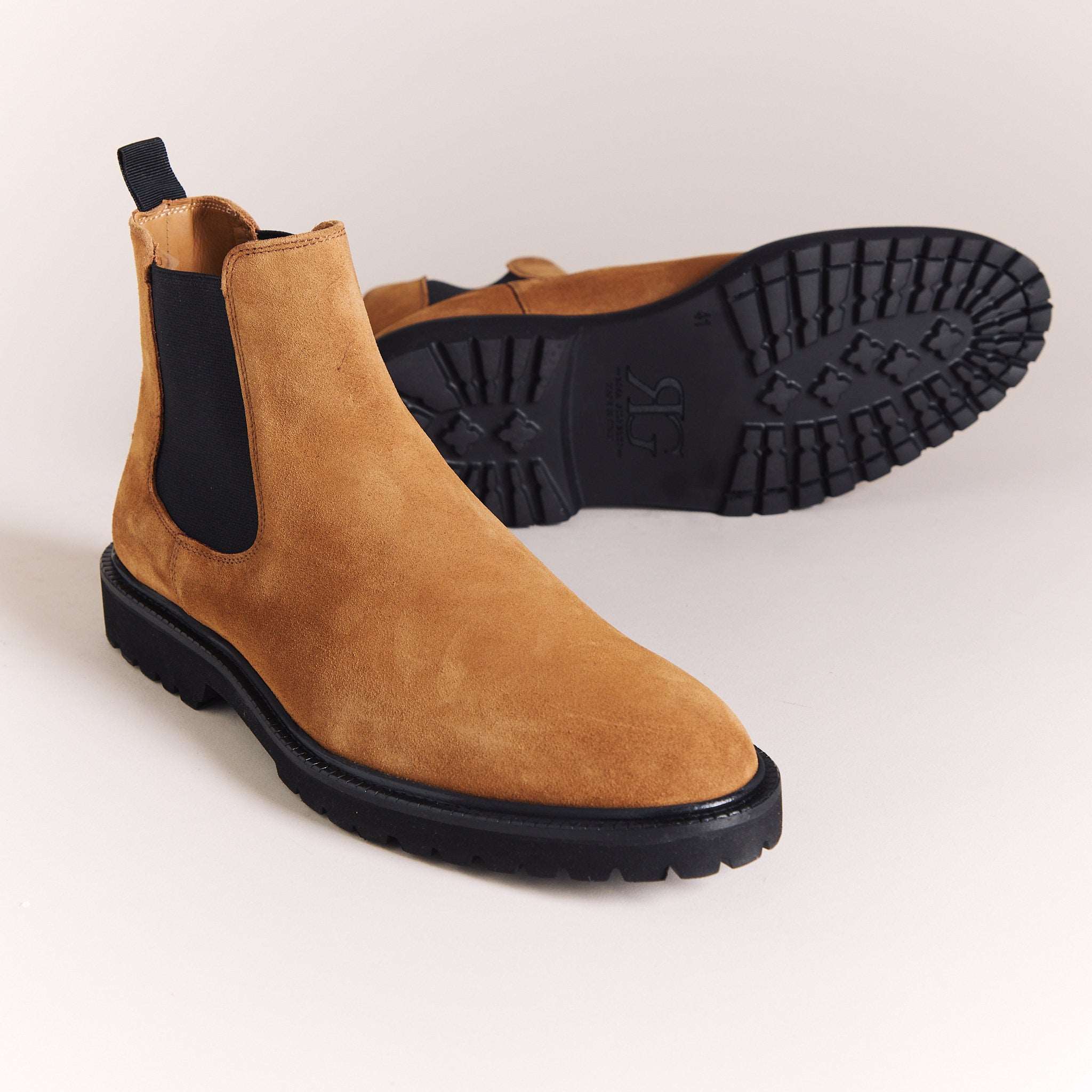 Italian Boots for Men | Suede Tan 'Stivali' Chelsea Boots