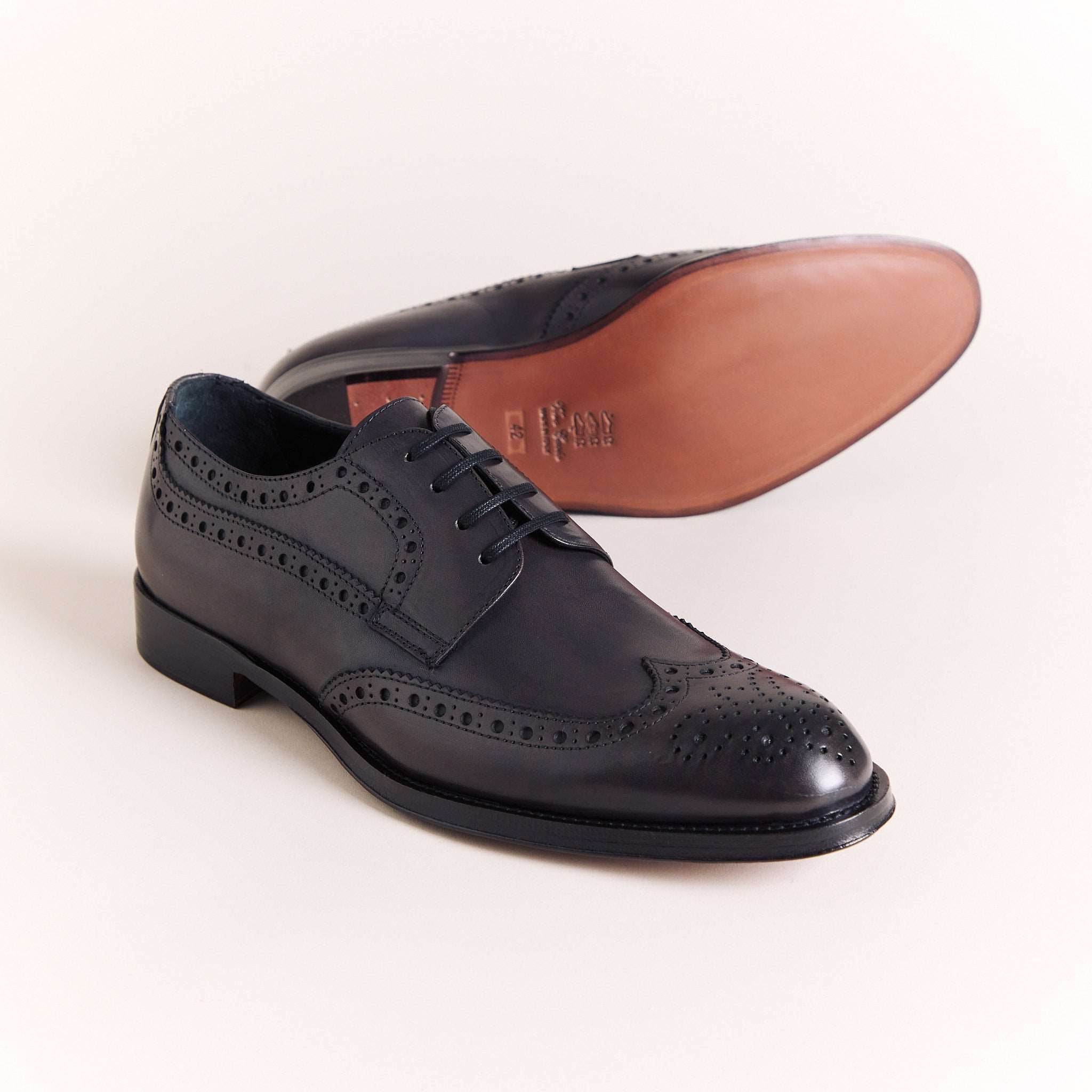 Dark Grey Derby Brogues SALE Italian Shoes for Men