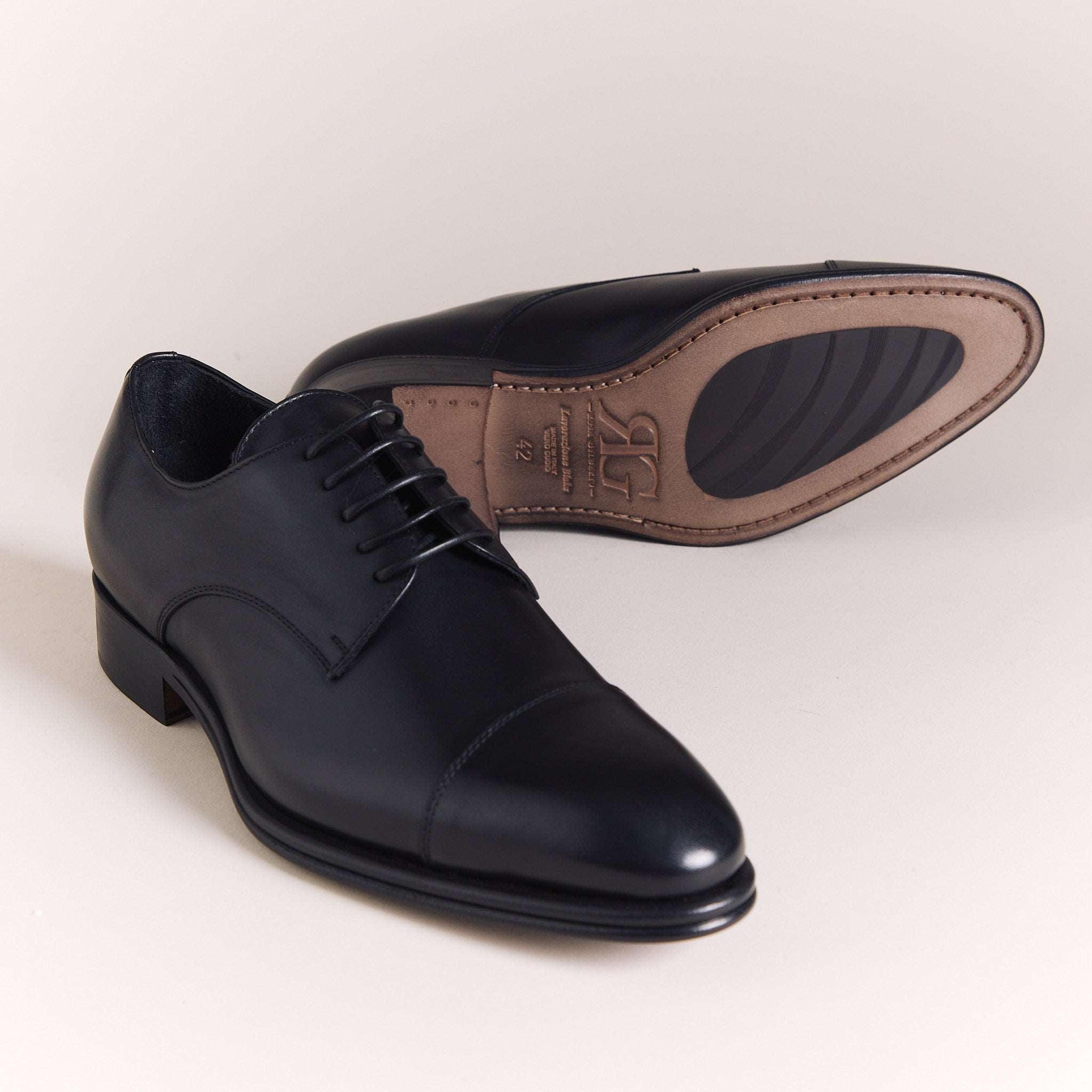 Italian Shoes for Men | Black 'Lusso' Derbys