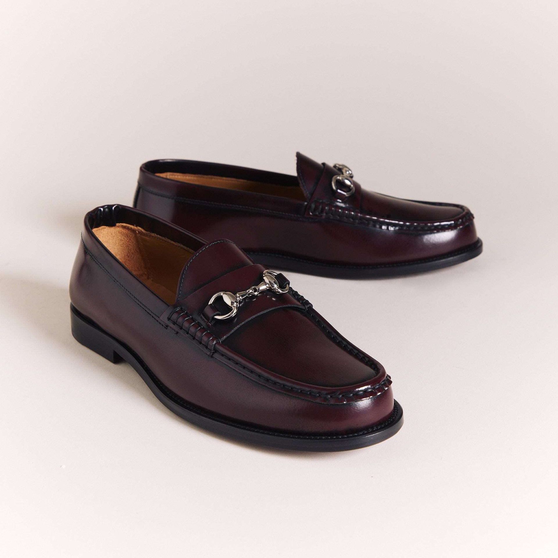 Burgundy 'Lorenzo' Moccasins
