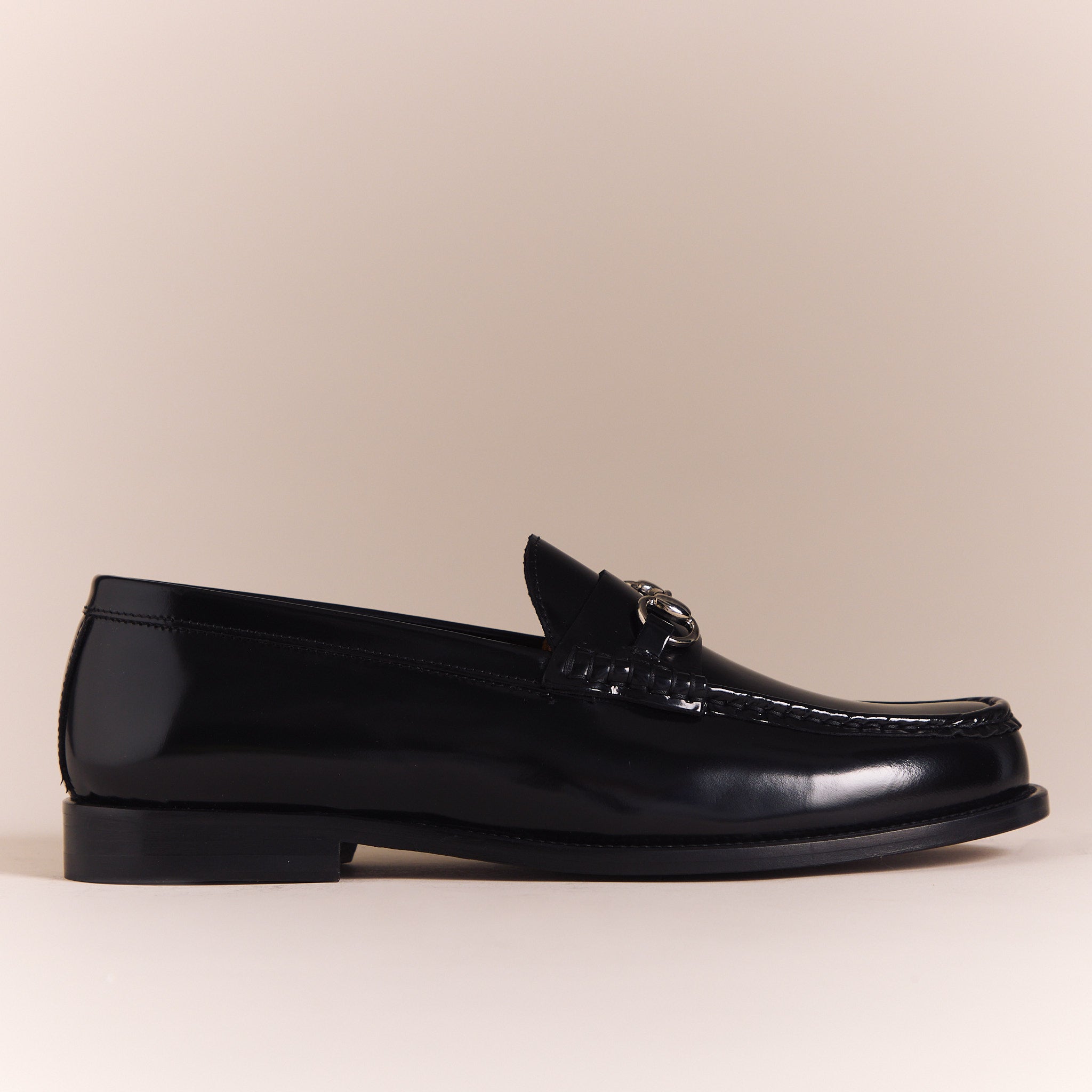 Italian Loafers for Men | Gloss Black 'Lorenzo' Moccasins