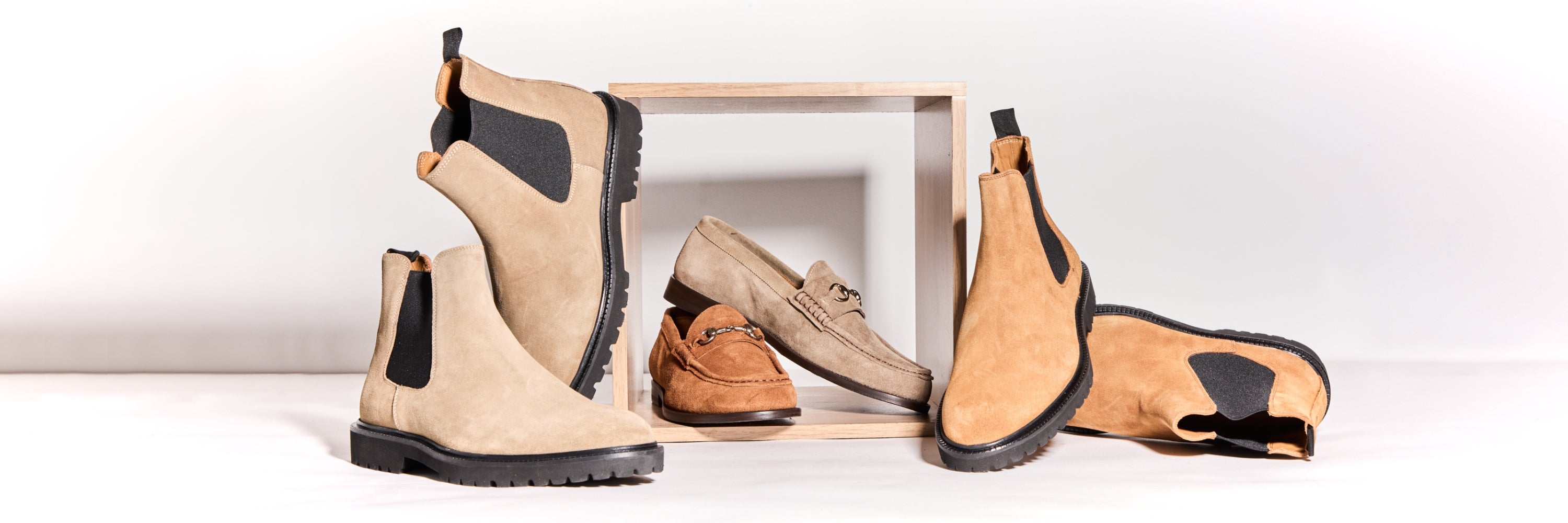 Handcrafted Italian Suede Collection for Men | Chelsea Boots & Loafers